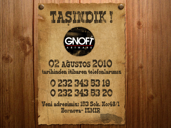 Taşınıyoruz